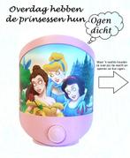 NACHTLAMP KINDERKAMER DISNEY PRINSESSEN WANDLAMP TAFELLAMP, Ophalen of Verzenden, Gebruikt, Kunststof, DISNEY SPROOKJES FANTASY PRINSESSEN