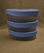 3 ovale Tupperware voorraaddoosjes, Ophalen of Verzenden, Gebruikt, Overige typen