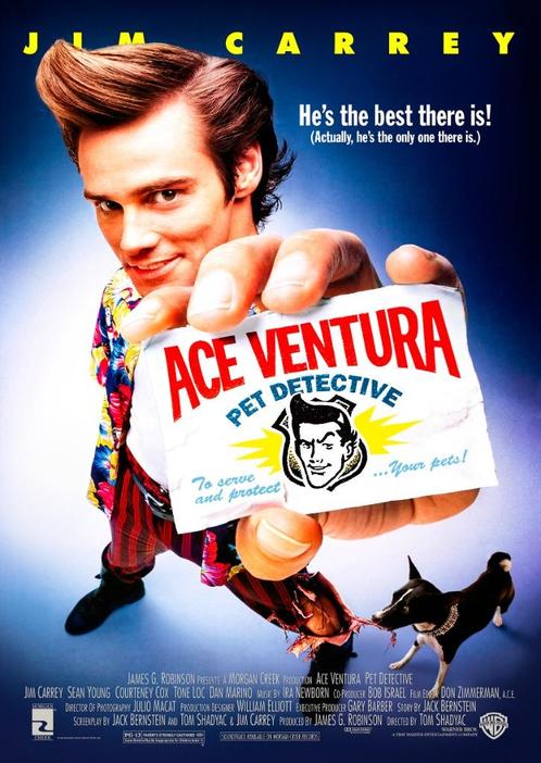 Filmposter Ace Ventura uit 1994, Huis en Inrichting, Woonaccessoires | Wanddecoraties, Nieuw, Verzenden