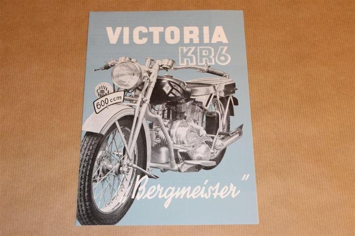 Zeldzame folder - Victoria KR6 Bergmeister - Circa 1935 !!, Boeken, Motoren, Zo goed als nieuw, Ophalen of Verzenden