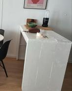 Witte (bar)tafel van steigerhout, Huis en Inrichting, Ophalen, Rechthoekig, 50 tot 100 cm