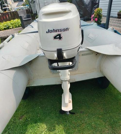 Johnson 4PK 4T buitenboordmotor + boten, Watersport en Boten, Bootonderdelen, Zo goed als nieuw, Ophalen of Verzenden