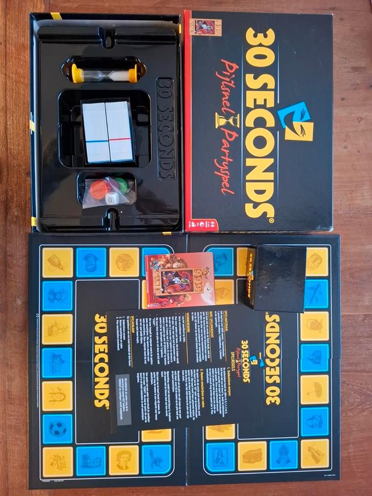 30 Seconds Bordspel - Pijlsnel Partyplezier!, Hobby en Vrije tijd, Gezelschapsspellen | Bordspellen, Nieuw, Drie of vier spelers