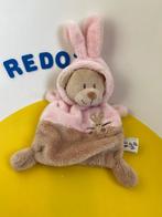 734 nicotoy grain de ble knuffellap lap konijn roze, Ophalen of Verzenden, Zo goed als nieuw, Overige typen