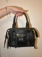 CITYBAG trendy zwarte leren handtas met goudkleurige details, Ophalen of Verzenden, Zo goed als nieuw, Zwart, Handtas