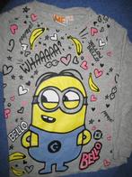 Grijs shirt, 116, Despicable me, Ophalen of Verzenden, Zo goed als nieuw, Meisje, Shirt of Longsleeve