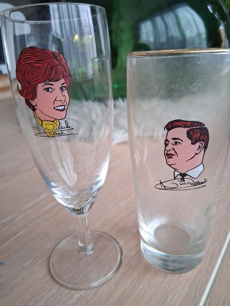 Bierglazen vintage, Ophalen of Verzenden, Zo goed als nieuw, Bierglas