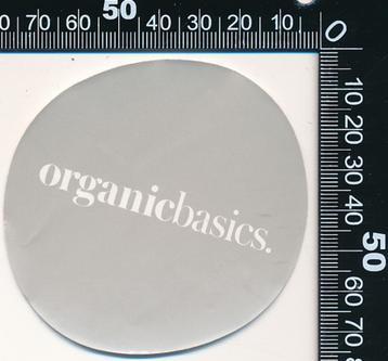 Sticker: Organic Basics beschikbaar voor biedingen