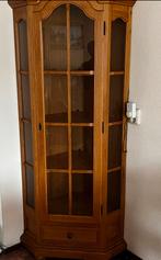 Blank eiken vitrine kast, Huis en Inrichting, Kasten | Vitrinekasten, Ophalen, 25 tot 50 cm, 50 tot 100 cm, 150 tot 200 cm