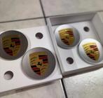 Officiële porsche Wielnaafafdekkingen met geborduurde logo, Ophalen of Verzenden, Nieuw
