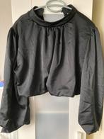 Zwarte blouse met glans maat S, Scamm, Zwart, Ophalen of Verzenden, Zo goed als nieuw