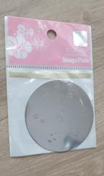 Konad nail art stempel plaat m3, Verzenden, Zo goed als nieuw, Zilver, Handen en Nagels