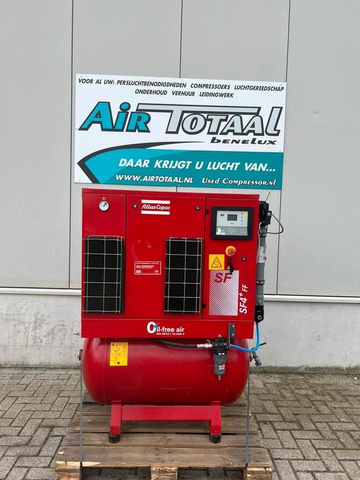 Melkrobot compressor atlas copco SF4, Doe-het-zelf en Verbouw, Compressors, Zo goed als nieuw, 100 liter of meer, 400 tot 800 liter/min