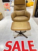 Montel Fauteuil Rolf met voetenbank, Ophalen, Minder dan 75 cm, Zo goed als nieuw, Metaal