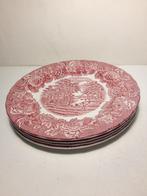 4 antieke porseleinen bordjes Woods Ware, Ophalen of Verzenden