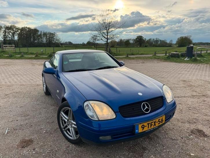 Mercedes-Benz SLK 230K Roadster 1998 Blauw Nieuwe APK, Auto's, Mercedes-Benz, Particulier, SLK, ABS, Airbags, Airconditioning