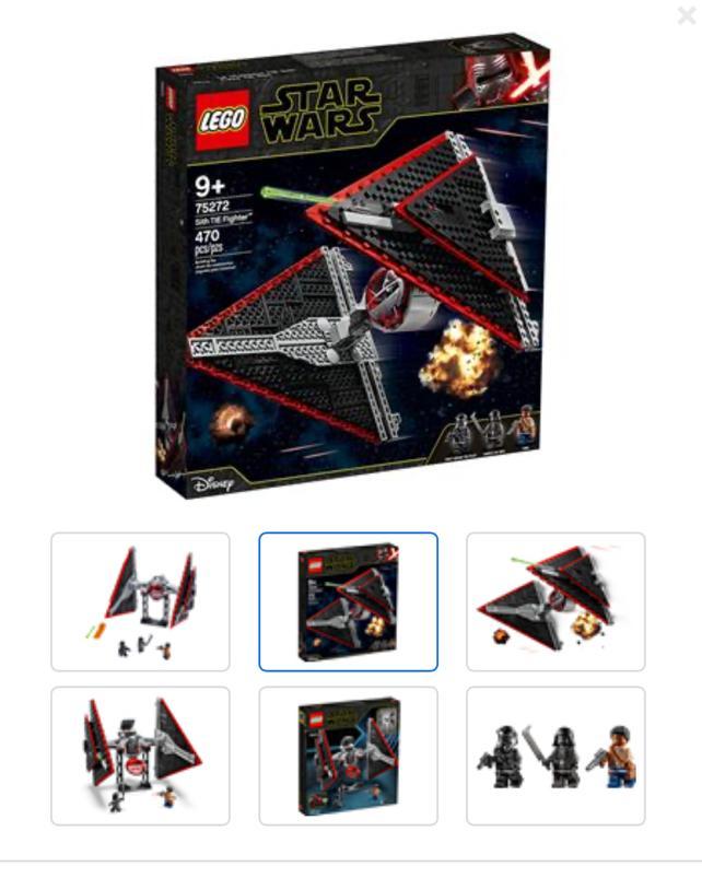 LEGO Star Wars 75272 Sith TIE Fighter - Nieuw!, Kinderen en Baby's, Speelgoed | Duplo en Lego, Nieuw, Lego, Complete set, Ophalen of Verzenden