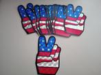 sticker Amerikaanse peace vlag teken, USA peace flag sign, Verzenden, Nieuw