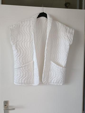 Witte satijnen gilet/bodywarmer one size ( tm44) (2) beschikbaar voor biedingen
