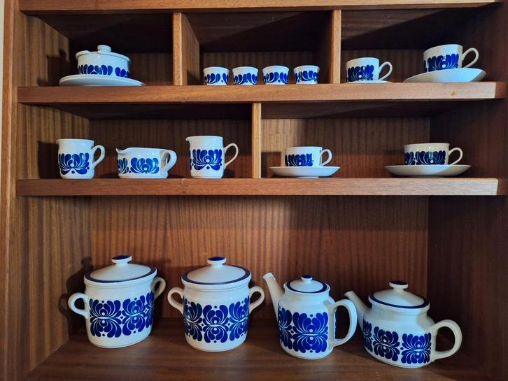 Vintage Egersund Tana Bla Epoke Servies, Huis en Inrichting, Keuken | Servies, Gebruikt, Compleet servies, Overige stijlen, Aardewerk