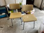 2x Gispen stoelen F6 - retro, Huis en Inrichting, Stoelen, Ophalen, Retro - Gispen, Kunststof, Gebruikt