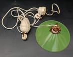 jaren 50' originele Groene Geëmailleerde Schoenmakerslamp, Ophalen of Verzenden