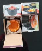 Set van 4 mini ovenschaaltjes met deksel (140 ml) – nieuw, Ophalen, Nieuw, Overige stijlen, Aardewerk