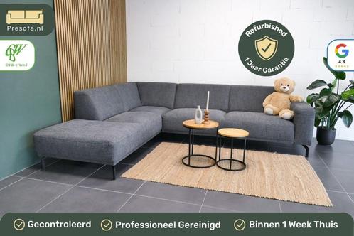 Montel hoekbank Viano [Refurbished] Antraciet grijs | Garant, Huis en Inrichting, Banken | Bankstellen, Zo goed als nieuw, Hoekbank