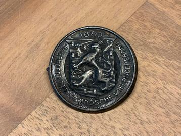 Antiek zilveren ANWB Speld 1883 32mm beschikbaar voor biedingen