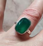 calcedonie ring maat 19, Sieraden, Tassen en Uiterlijk, Ringen, Verzenden, 19 tot 20, Nieuw, Dame