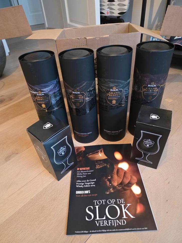 Hertog Jan Grand Prestige Vatgerijpt Whisky Editie 2024, Verzamelen, Biermerken, Nieuw, Flesje(s), Hertog Jan, Ophalen of Verzenden