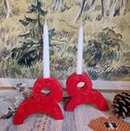Zweedse Kerstbok Kandelaars, Kleine kaarsjes, Diversen, Kerst, Ophalen of Verzenden, Gebruikt