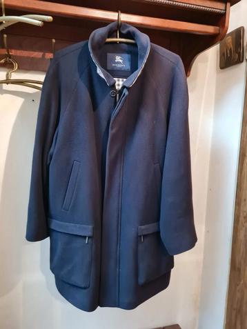 Burberry Herenjas Wol/Cashmir Maat 56 - Donkerblauw beschikbaar voor biedingen