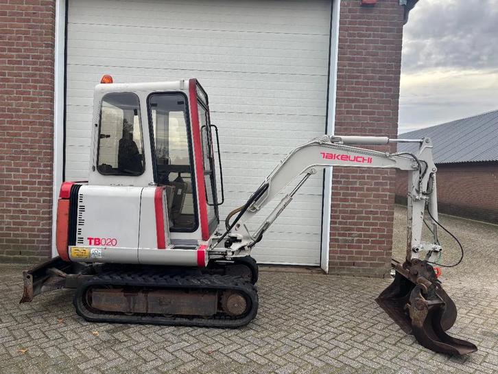 Takeuchi TB020 Minigraver Graafmachine (2Ton), Zakelijke goederen, Machines en Bouw | Kranen en Graafmachines, Graafmachine