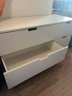 Nordli ladenkast wit fijne opberger, Ophalen, 5 laden of meer, Zo goed als nieuw, Minder dan 100 cm