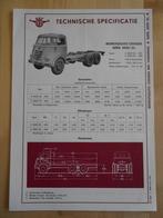 DAF 3000 DL Technische Specificatie folder 1957 Kikker, Ophalen, Zo goed als nieuw, Overige merken, DAF
