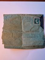 Oude gevonden enveloppe met postzegel van Wilhelmina., Postzegels en Munten, Postzegels | Nederland, Ophalen of Verzenden, Na 1940