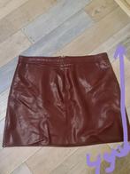 Imitatie leer Rok, Ophalen of Verzenden, Zo goed als nieuw, Maat 46/48 (XL) of groter, Zwart