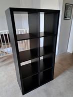 Ikea Kallax vakkenkast, zwart, 8 vakken, Ophalen, Gebruikt