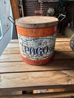 Vintage Margarine blik, Minder dan 30 cm, Rond, Ophalen of Verzenden, Zo goed als nieuw