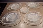 Vintage Arcoroc 4 visborden + 10 kleine borjes - Sushi, Ophalen, Bord(en), Overige stijlen, Glas