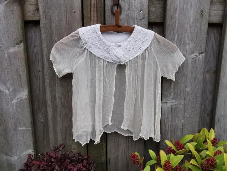 Antiek vestje bodice ? Zeer fijn met broderie +-mt38 Miekje, Antiek en Kunst, Antiek | Kleding en Accessoires, Ophalen of Verzenden