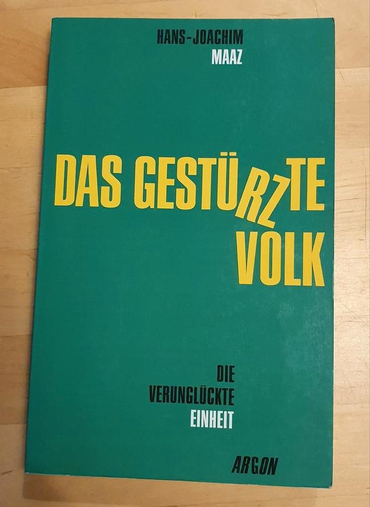 Das Gestürzte Volk-Hans Joachim Maaz, Boeken, Geschiedenis | Wereld, Gelezen, Europa, Ophalen of Verzenden