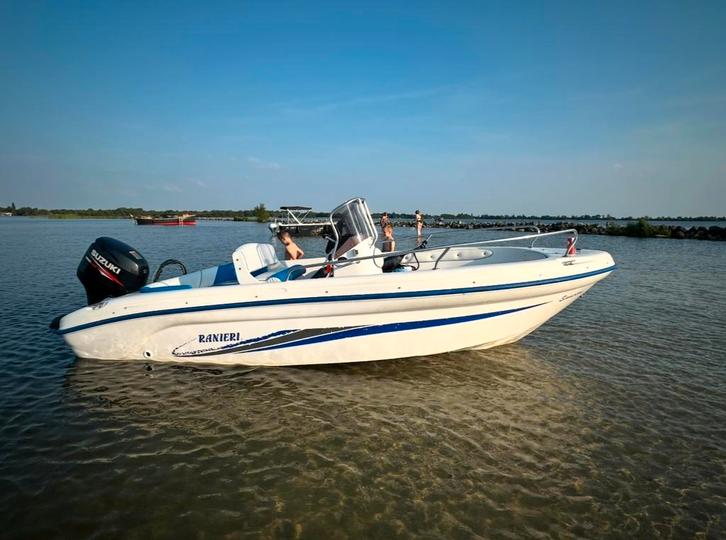 Ranieri boot met 60 pk suzuki injectie, Watersport en Boten, Speedboten, Zo goed als nieuw, 3 tot 6 meter, Benzine, Minder dan 70 pk