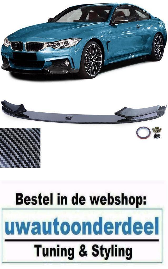 Cup Spoiler Carbon Voor Bmw 4 Serie F32 F33 F36 M Pakket, Auto diversen, Tuning en Styling, Verzenden