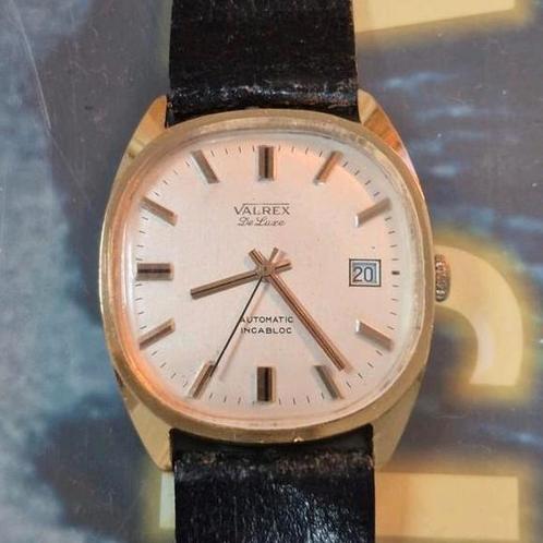 Vintage horloge Valrex de luxe, automatisch Swiss eta, Sieraden, Tassen en Uiterlijk, Sporthorloges, Gebruikt, Geel, Ophalen of Verzenden