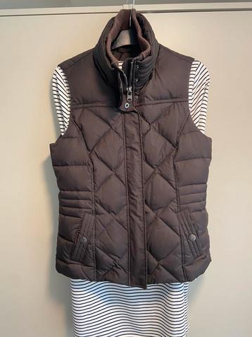 Esprit bodywarmer maat s bruin zgan