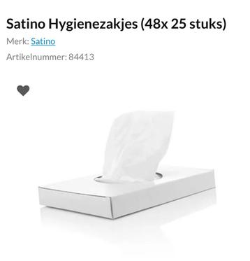 Satino hygienezakjes, 48 x 25 stukjes  beschikbaar voor biedingen