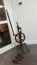Schippertje - werkend spinnewiel met vlasstok, Hobby en Vrije tijd, Ophalen, Gebruikt, Spinnewiel