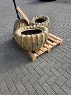 3 Grote Bloempotten - Bijna Nieuw!, Tuin en Terras, Ophalen, 40 cm of meer, Rond, Nieuw